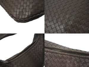 BOTTEGAVENETA ボッテガヴェネタ イントレチャート ホーボー ハンドバッグ イタリア製 レザー シルバー金具 ベージュ 美品 中古 4b001266