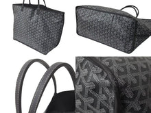 Load image into Gallery viewer, 極美品 GOYARD ゴヤール サック アンジュGM トートバッグ ポーチ付き リバーシブル PVCコーティングキャンバス グレー 中古 4b001271