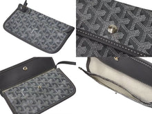 Load image into Gallery viewer, 極美品 GOYARD ゴヤール サック アンジュGM トートバッグ ポーチ付き リバーシブル PVCコーティングキャンバス グレー 中古 4b001271