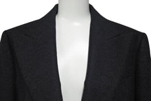 Load image into Gallery viewer, 新品未使用 HERMES エルメス ウール テーラードジャケット サイズ38 シングル チャコールグレー 2ボタン イタリア製 中古 4b001281