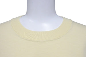 極美品 BOTTEGAVENETA ボッテガヴェネタ 長袖Tシャツ 783386 サイズXXS オーバーサイズ イエロー コットン 中古 4b001282