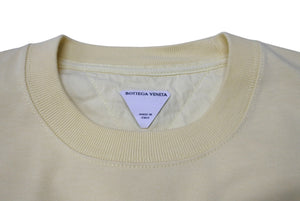 極美品 BOTTEGAVENETA ボッテガヴェネタ 長袖Tシャツ 783386 サイズXXS オーバーサイズ イエロー コットン 中古 4b001282