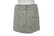Load image into Gallery viewer, BOTTEGAVENETA ボッテガヴェネタ ミニスカート 813032 サイズ34 ウール ナイロン モヘヤ ホワイト ブラック 美品 中古 4b001283