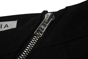 ALAIA アライア SPIRALE スピラーレ ジーンズ デニムパンツ AA9P0295D003A サイズ34 螺旋ジップ ブラック 美品 中古 4b001286