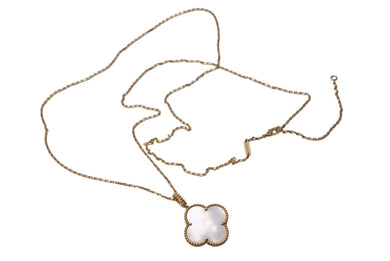 極美品 Van Cleef&Arpels ヴァンクリーフ&アーペル マジック アルハンブラ ロングネックレス 1モチーフ VCARO49L00 18k ゴールド 中古 4b001289