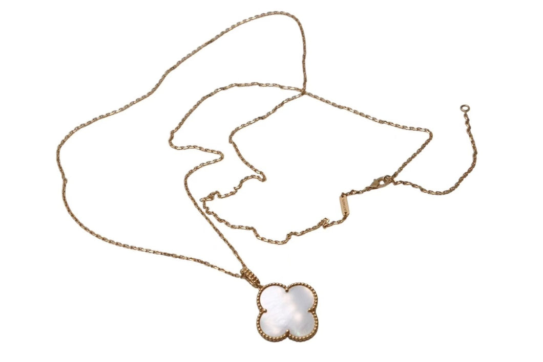 極美品 Van Cleef&Arpels ヴァンクリーフ&アーペル マジック アルハンブラ ロングネックレス 1モチーフ VCARO49L00 18k ゴールド 中古 4b001289