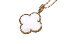 Load image into Gallery viewer, 極美品 Van Cleef&amp;Arpels ヴァンクリーフ&amp;アーペル マジック アルハンブラ ロングネックレス 1モチーフ VCARO49L00 18k ゴールド 中古 4b001289