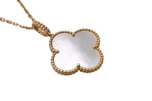 Load image into Gallery viewer, 極美品 Van Cleef&amp;Arpels ヴァンクリーフ&amp;アーペル マジック アルハンブラ ロングネックレス 1モチーフ VCARO49L00 18k ゴールド 中古 4b001289