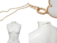 Load image into Gallery viewer, 極美品 Van Cleef&amp;Arpels ヴァンクリーフ&amp;アーペル マジック アルハンブラ ロングネックレス 1モチーフ VCARO49L00 18k ゴールド 中古 4b001289