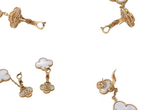 極美品 Van Cleef&Arpels ヴァンクリーフ&アーペル マジック アルハンブラ イヤリング ピアス モチーフ VCARD78800 18k 15.1g ゴールド 中古 4b001290