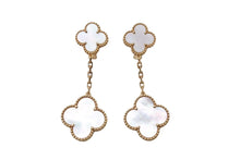 Load image into Gallery viewer, 極美品 Van Cleef&amp;Arpels ヴァンクリーフ&amp;アーペル マジック アルハンブラ イヤリング ピアス モチーフ VCARD78800 18k 15.1g ゴールド 中古 4b001290