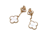 Load image into Gallery viewer, 極美品 Van Cleef&amp;Arpels ヴァンクリーフ&amp;アーペル マジック アルハンブラ イヤリング ピアス モチーフ VCARD78800 18k 15.1g ゴールド 中古 4b001290