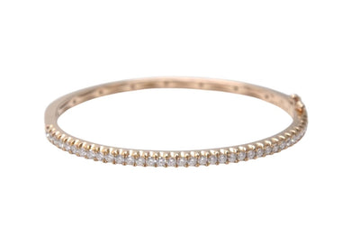 Bijou de M ビジュードエム Diamond Bangle ダイヤバングル D0.95ct 重量約8.7g K14 ゴールド ダイヤモンド サイズ14cm 良品 中古 4b001294