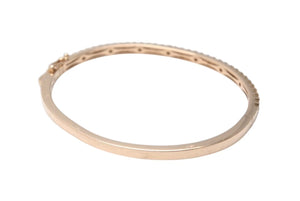 Bijou de M ビジュードエム Diamond Bangle ダイヤバングル D0.95ct 重量約8.7g K14 ゴールド ダイヤモンド サイズ14cm 良品 中古 4b001294
