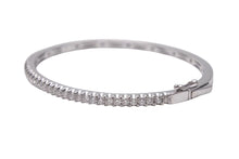 Load image into Gallery viewer, Bijou de M ビジュードエム Diamond Bangle ダイヤバングル D0.95ct 重量約8.6g K14 ホワイトゴールド ダイヤモンド サイズ14cm 美品 中古 4b001295