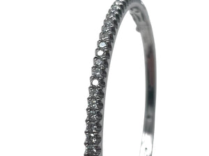 Bijou de M ビジュードエム Diamond Bangle ダイヤバングル D0.95ct 重量約8.6g K14 ホワイトゴールド ダイヤモンド サイズ14cm 美品 中古 4b001295