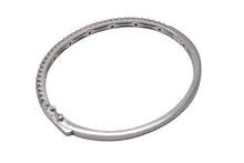 Load image into Gallery viewer, Bijou de M ビジュードエム Diamond Bangle ダイヤバングル D0.95ct 重量約8.6g K14 ホワイトゴールド ダイヤモンド サイズ14cm 美品 中古 4b001295