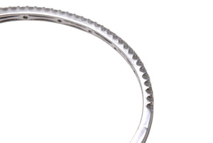 Bijou de M ビジュードエム Diamond Bangle ダイヤバングル D0.95ct 重量約8.6g K14 ホワイトゴールド ダイヤモンド サイズ14cm 美品 中古 4b001295