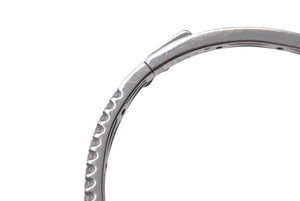 Bijou de M ビジュードエム Diamond Bangle ダイヤバングル D0.95ct 重量約8.6g K14 ホワイトゴールド ダイヤモンド サイズ14cm 美品 中古 4b001295