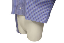 Load image into Gallery viewer, 極美品 MIUMIU ミュウミュウ ストライプシャツ MK1694 1101 イタリア製 コットン ブルー ホワイト サイズ36 中古 4b001309