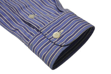 Load image into Gallery viewer, 極美品 MIUMIU ミュウミュウ ストライプシャツ MK1694 1101 イタリア製 コットン ブルー ホワイト サイズ36 中古 4b001309