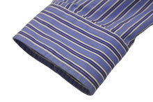 Load image into Gallery viewer, 極美品 MIUMIU ミュウミュウ ストライプシャツ MK1694 1101 イタリア製 コットン ブルー ホワイト サイズ36 中古 4b001309