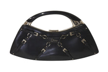 Load image into Gallery viewer, CHRISTIAN DIOR クリスチャンディオール ハンドバッグ ボンテージ ヴィンテージ 11-MA-0063 ブラック シルバー金具 美品 中古 4b001312