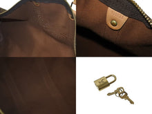 Load image into Gallery viewer, LOUIS VUITTON ルイヴィトン モノグラム キーポル45 ボストンバッグ M41428 PVC ヌメ革 ブラウン ゴールド金具 美品 中古 4b001313
