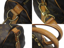 Load image into Gallery viewer, LOUIS VUITTON ルイヴィトン モノグラム キーポル45 ボストンバッグ M41428 PVC ヌメ革 ブラウン ゴールド金具 美品 中古 4b001313