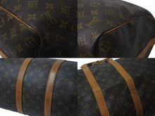 Load image into Gallery viewer, LOUIS VUITTON ルイヴィトン モノグラム キーポル45 ボストンバッグ M41428 PVC ヌメ革 ブラウン ゴールド金具 美品 中古 4b001313
