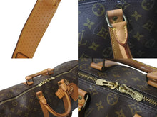 Load image into Gallery viewer, LOUIS VUITTON ルイヴィトン モノグラム キーポル45 ボストンバッグ M41428 PVC ヌメ革 ブラウン ゴールド金具 美品 中古 4b001313