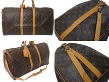 Load image into Gallery viewer, LOUIS VUITTON ルイヴィトン キーポル55 ボストンバッグ M41424 モノグラム PVCコーティングキャンバス ヌメ革 ブラウン 美品 中古 4b001314