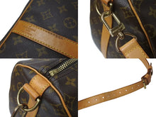 Load image into Gallery viewer, LOUIS VUITTON ルイヴィトン キーポル55 ボストンバッグ M41424 モノグラム PVCコーティングキャンバス ヌメ革 ブラウン 美品 中古 4b001314
