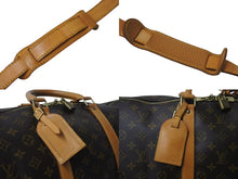 Load image into Gallery viewer, LOUIS VUITTON ルイヴィトン キーポル55 ボストンバッグ M41424 モノグラム PVCコーティングキャンバス ヌメ革 ブラウン 美品 中古 4b001314