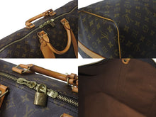 Load image into Gallery viewer, LOUIS VUITTON ルイヴィトン キーポル55 ボストンバッグ M41424 モノグラム PVCコーティングキャンバス ヌメ革 ブラウン 美品 中古 4b001314