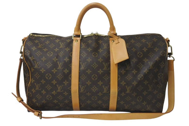 LOUIS VUITTON ルイヴィトン キーポル50 ボストンバッグ M41426 モノグラムキャンバス ブラウン ゴールド金具 美品 中古 4b001315