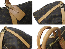 Load image into Gallery viewer, LOUIS VUITTON ルイヴィトン キーポル55 ボストンバッグ M41424 モノグラム PVCコーティングキャンバス ヌメ革 ブラウン 美品 中古 4b001316