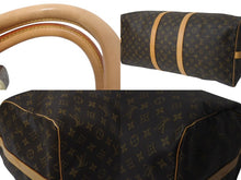 Load image into Gallery viewer, LOUIS VUITTON ルイヴィトン キーポル55 ボストンバッグ M41424 モノグラム PVCコーティングキャンバス ヌメ革 ブラウン 美品 中古 4b001316