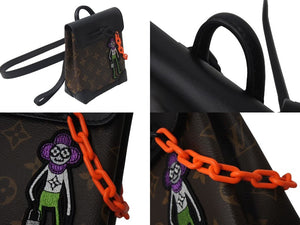 極美品 LOUIS VUITTON ルイヴィトン スティーマー XS ハンドバッグ M80327 モノグラム マカサー PVC レザー 中古 4b001317