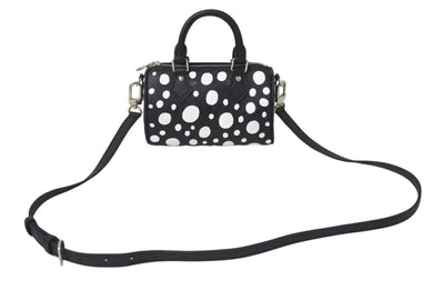 新品同様 LOUIS VUITTON ルイヴィトン ナノ スピーディ 草間彌生 2WAYハンドバッグ M81910 モノグラムアンプラントレザー 中古 4b001318