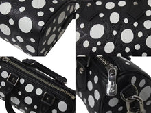 Load image into Gallery viewer, 新品同様 LOUIS VUITTON ルイヴィトン ナノ スピーディ 草間彌生 2WAYハンドバッグ M81910 モノグラムアンプラントレザー 中古 4b001318