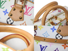 Load image into Gallery viewer, 極美品 LOUIS VUITTON ルイヴィトン ハンドバッグ トゥルーヴィル モノグラム ホワイト マルチカラー M92663 ゴールド金具 中古 4b001319