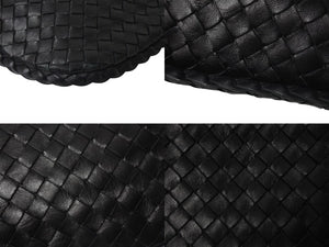 極美品 BOTTEGA VENETA ボッテガヴェネタ イントレチャート ホーボー ハンドバッグ レザー ブラック ワンショルダー 中古 4b001323