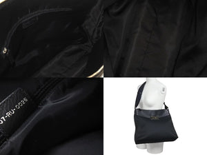極美品 Christian Dior クリスチャンディオール ストリートシック オブリーク ショルダーバッグ ブラック ネイビー シルバー金具 ロゴ 美品 中古 4b001326