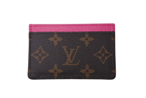 LOUIS VUITTON ルイヴィトン LV×TM カードケース ポルト カルト サーンプル モノグラム パンダ M13439 ブラウン ピンク 美品 中古 4b001327