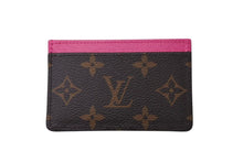 Load image into Gallery viewer, 未使用 LOUIS VUITTON ルイヴィトン LV×TM カードケース ポルト カルト サーンプル モノグラム パンダ M13439 ブラウン ピンク 中古 4b001327