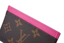 Load image into Gallery viewer, LOUIS VUITTON ルイヴィトン LV×TM カードケース ポルト カルト サーンプル モノグラム パンダ M13439 ブラウン ピンク 美品 中古 4b001327