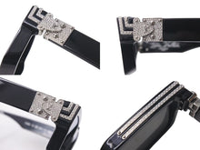 Load image into Gallery viewer, 極美品 LOUIS VUITTON ルイヴィトン 1.1ミリオネア サングラス Z1422E プラスチック メタル ラインストーン ブラック 中古 4b001345
