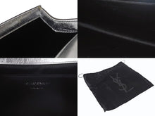 画像をギャラリービューアに読み込む, 極美品 YVES SAINT LAURENT イブサンローラン クラッチバッグ シルバー アクセサリーポーチ 361120 中古 4b001387 