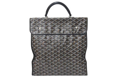 極美品 GOYARD ゴヤール サンレジェ バックパック リュック STLEGEMMLTY01CG01P ブラック シルバー金具 中古 4b001390